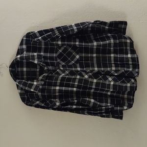 Athleta plaid button down shirt